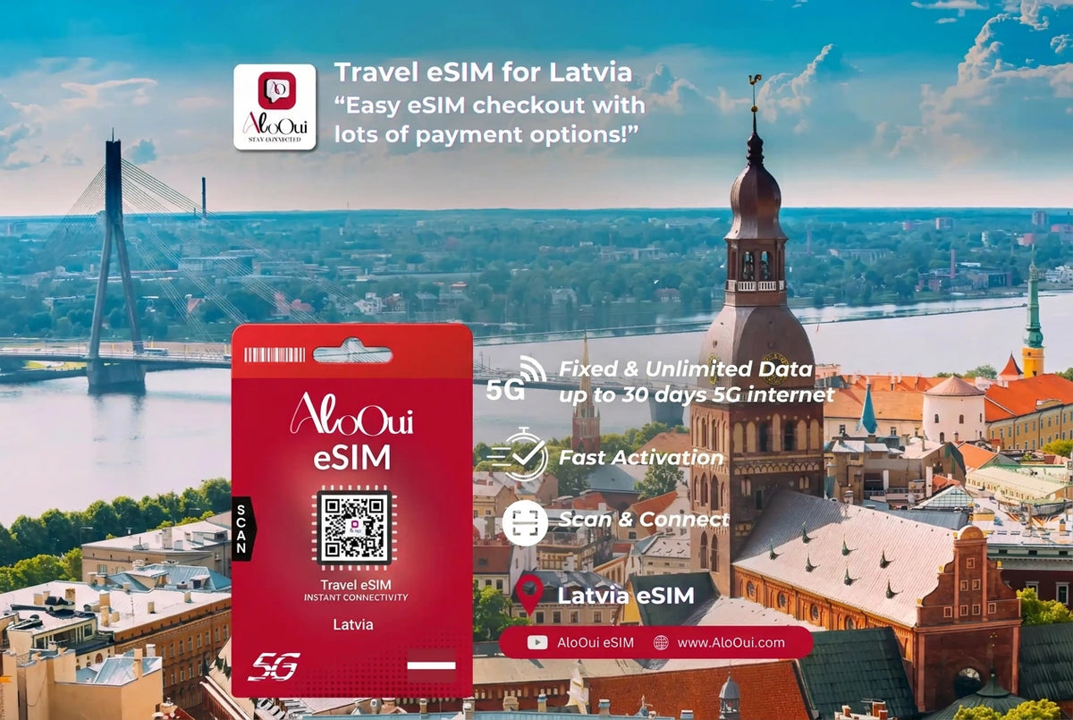 Latvia Unlimited Premium eSIM 30GB for 5 days
