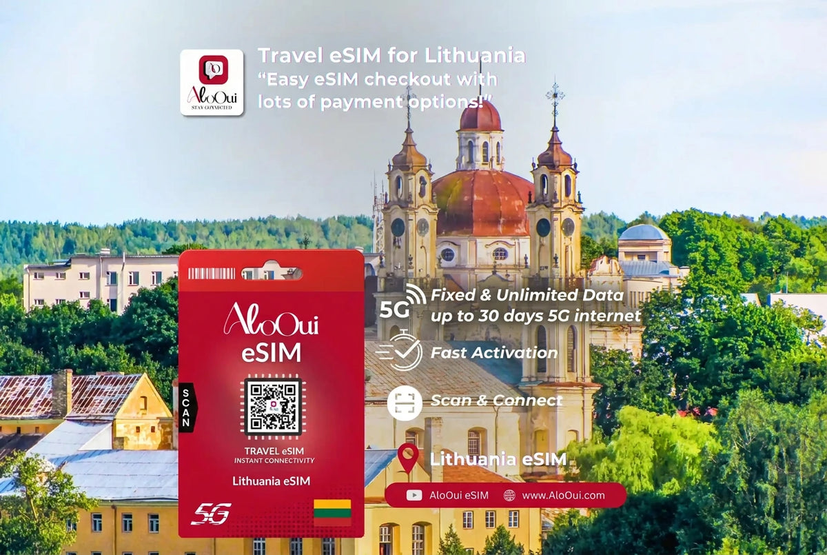 Lithuania Unlimited Premium eSIM 30GB for 5 days