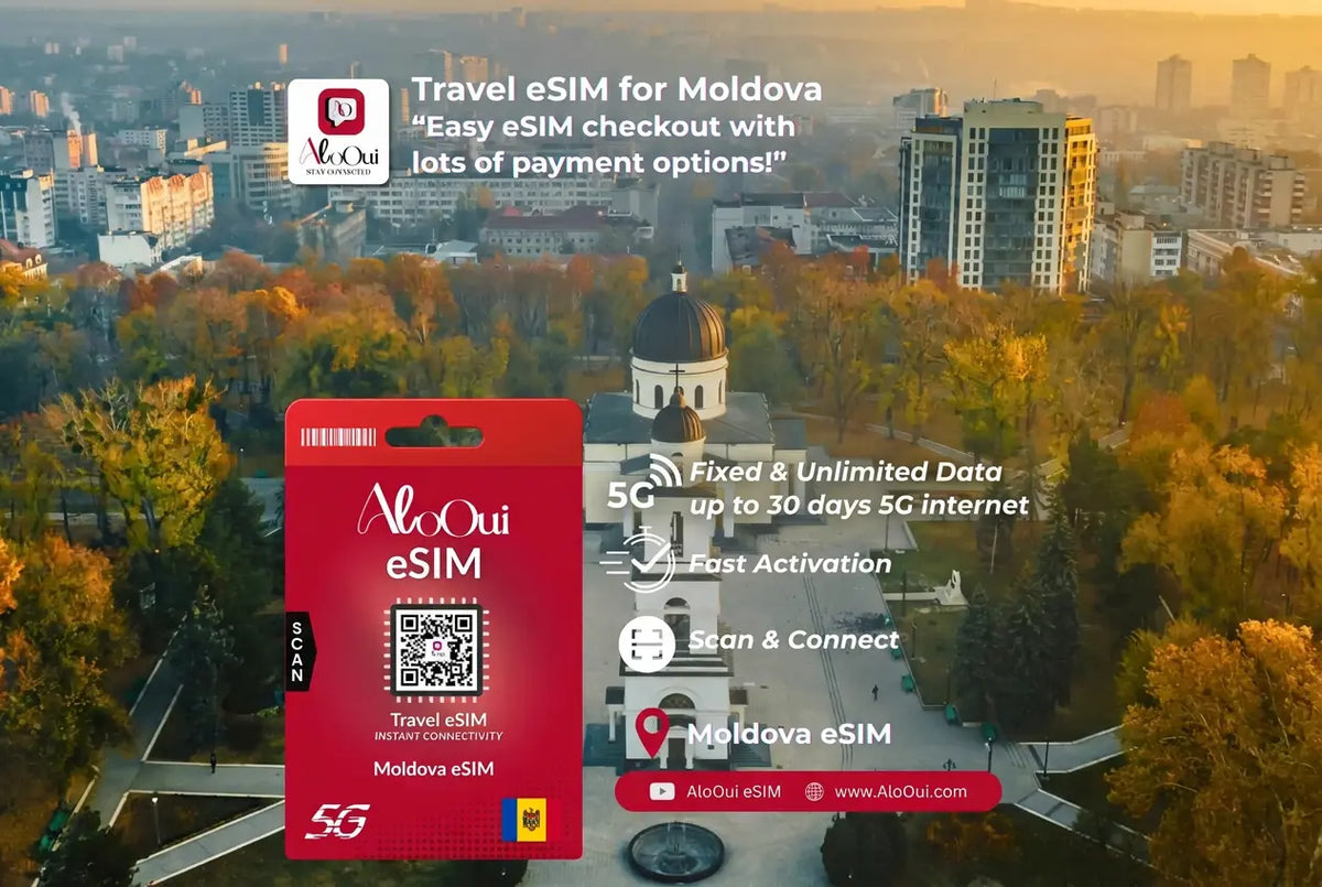 Moldova Unlimited Premium eSIM 90GB for 15 days
