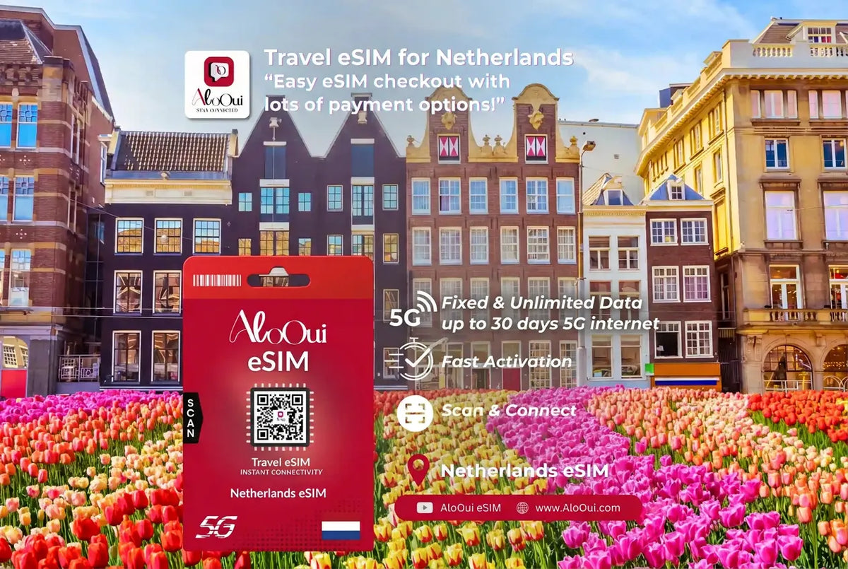 Netherlands Unlimited Premium eSIM 30GB for 5 days