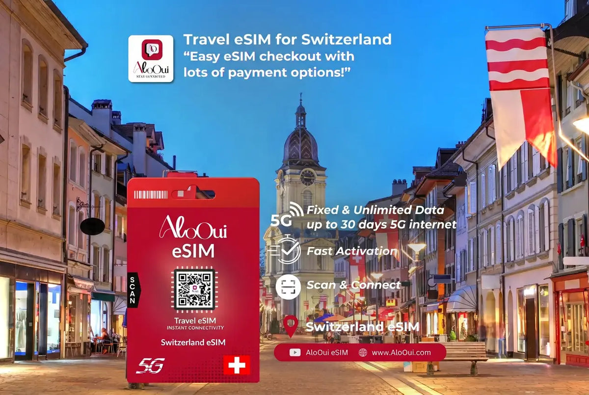 Switzerland Unlimited Premium eSIM 30GB for 5 days