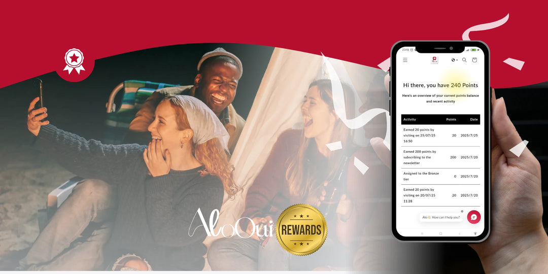 A group of people being excited over AloOui's benefits