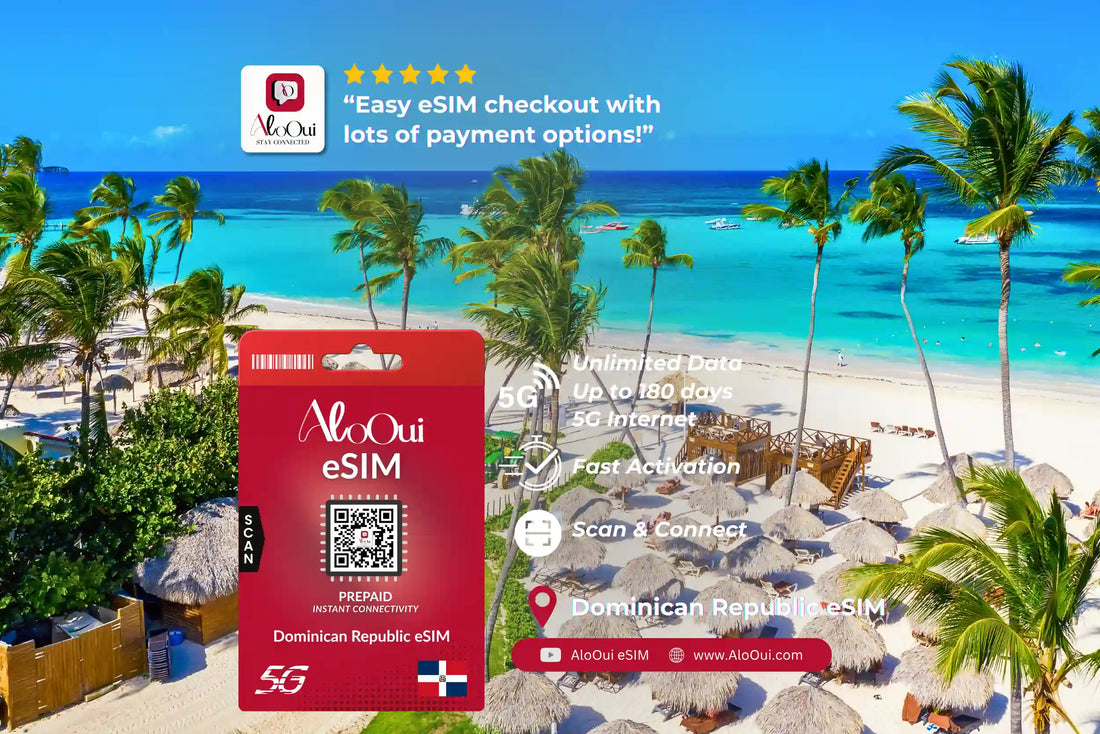 Dominican Republic eSIM — AloOui unlimited data plans for travelers - AloOui eSIM
