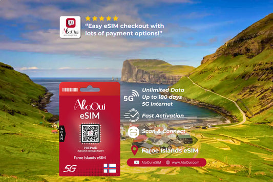 Faroe Islands eSIM — AloOui Unlimited Data Plans - AloOui eSIM