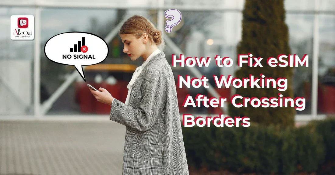 How to fix eSIM not working after crossing borders — step-by-step guide for iPhone and Android | AloOui - AloOui eSIM