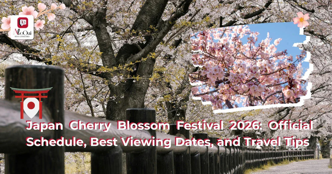 Japan cherry blossom festival — sakura season travel guide with AloOui eSIM - AloOui eSIM