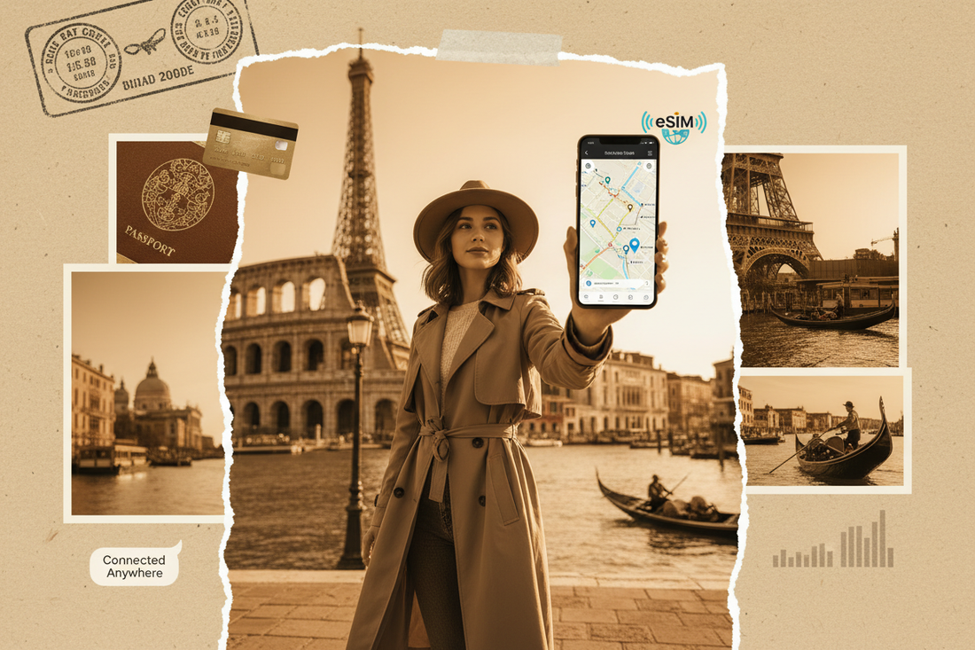 eSIM Europa 35 países Francia Alemania Italia España Grecia activación instantánea sin roaming AloOui - AloOui eSIM