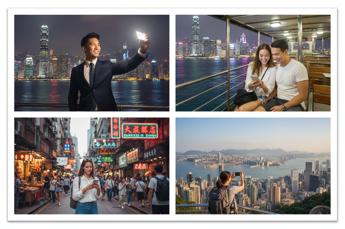  best eSIM Hong Kong business travel 2026 Victoria Harbour Kowloon 5G instant activation no roaming AloOui - AloOui eSIM