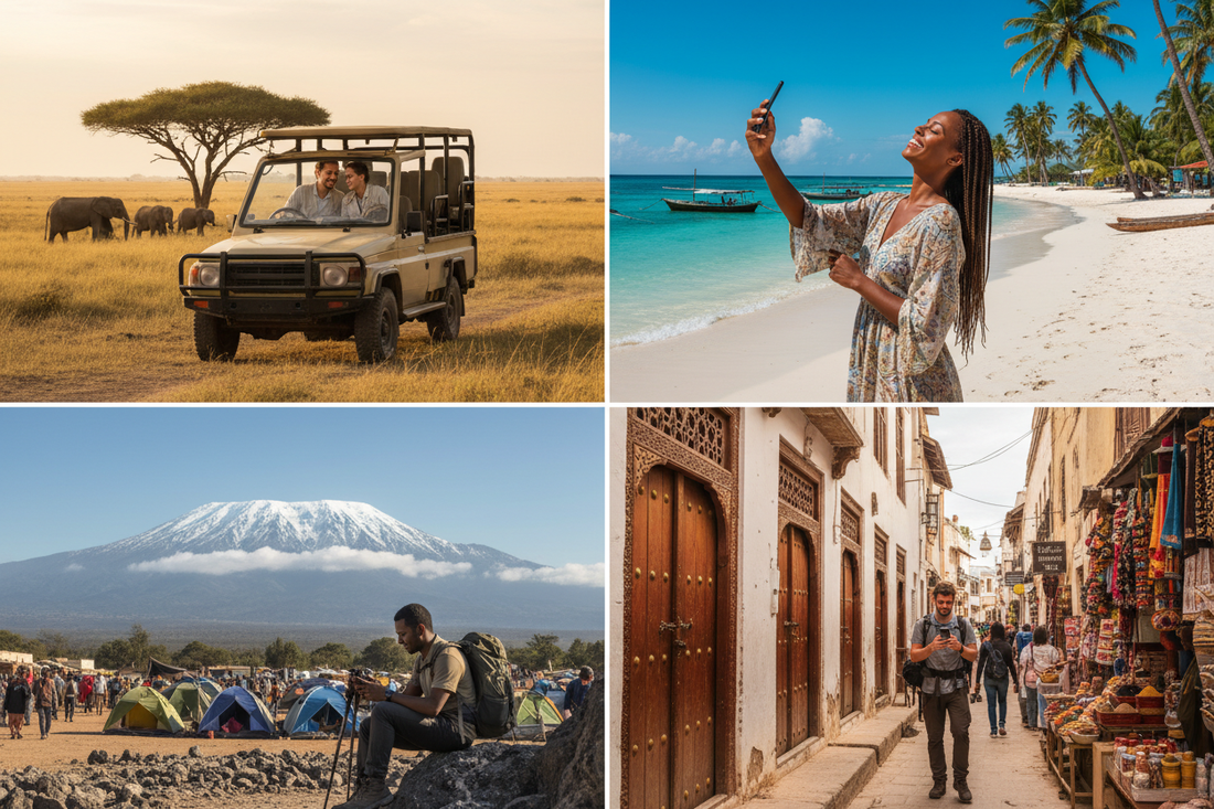 best eSIM Tanzania Zanzibar 2026 Serengeti Kilimanjaro safari beach instant activation no roaming AloOui - AloOui eSIM