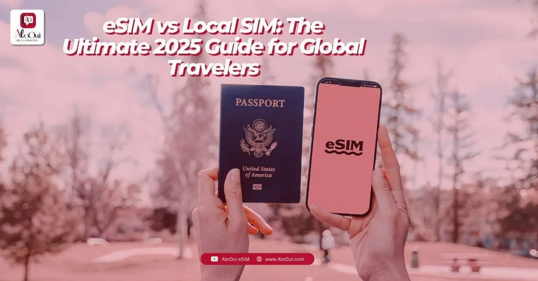eSIM vs local SIM card comparison for travelers 2026 – which is better for international travel - AloOui eSIM