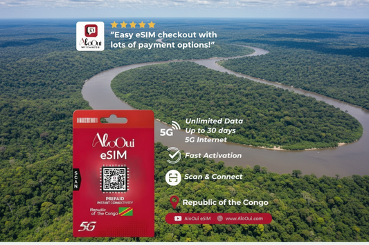 Best Unlimited eSIM for Republic of the Congo — Lite vs Essential vs Plus Comparison - AloOui eSIM