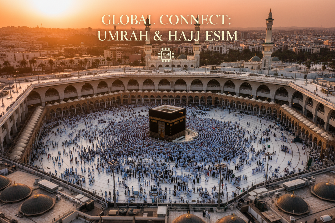eSIM Terbaik untuk Haji & Umrah — Panduan Lengkap Tetap Terhubung di Arab Saudi - AloOui eSIM
