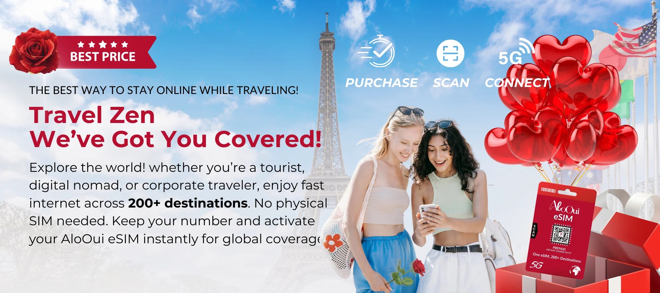 AloOui eSIM - Travel with Love