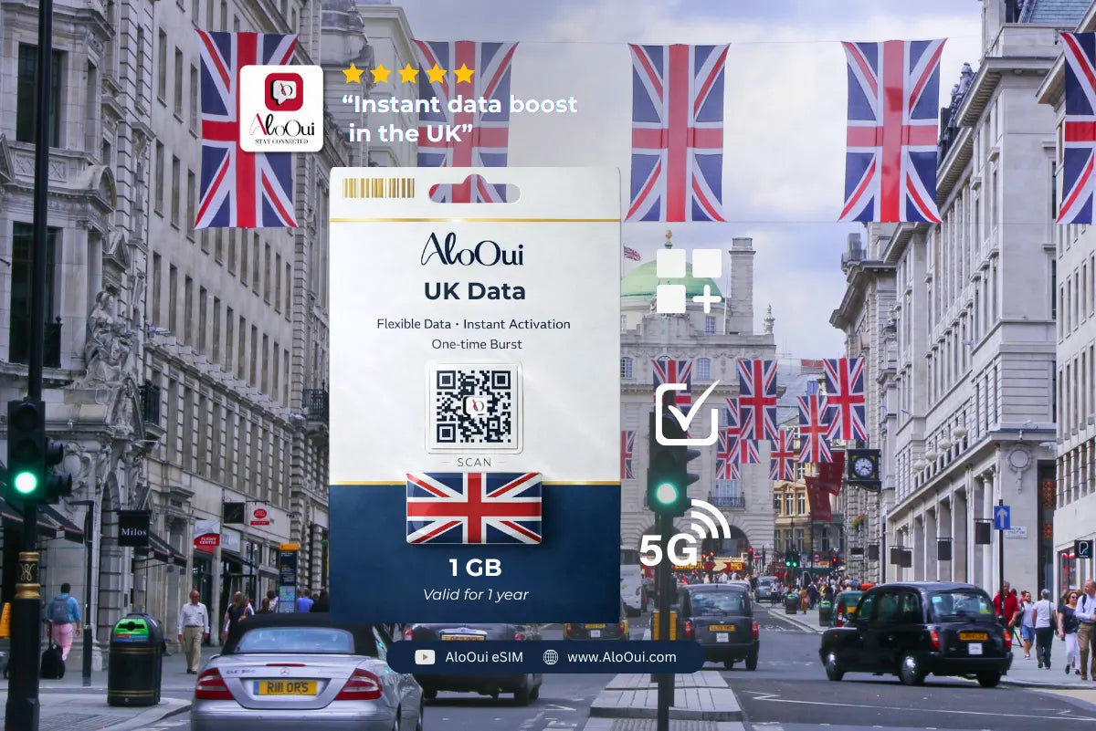 UK Data 1GB - AloOui eSIM